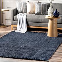 nuLOOM  7' 6" x 9' 6" Daniela Farmhouse Chunky Jute Area Rug