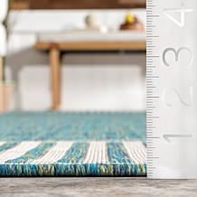 nuLOOM 8' x 10' Asha Simple Border Indoor/Outdoor Area Rug