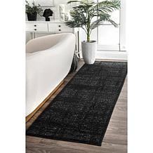 nuLOOM Arlena Vintage Traditional Area Rug 2' 6" x 6' Black