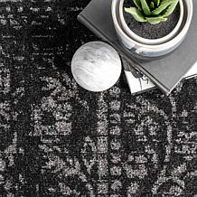 nuLOOM Arlena Vintage Traditional Area Rug 6' 7" x 9' Black