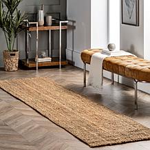 nuLOOM Ashli Solid Farmhouse Jute 2' 6" x 6' Area Rug