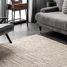 nuLOOM Ashli Solid Farmhouse Jute 2' 6" x 6' Area Rug