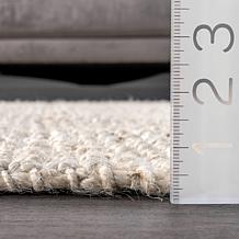 nuLOOM Ashli Solid Farmhouse Jute 2' 6" x 6' Area Rug