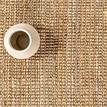 nuLOOM Ashli Solid Farmhouse Jute 3' x 5' Area Rug