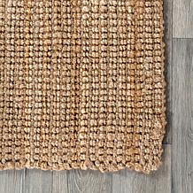 nuLOOM Ashli Solid Farmhouse Jute 3' x 5' Area Rug
