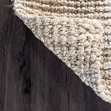 nuLOOM Ashli Solid Farmhouse Jute 3' x 5' Area Rug