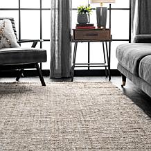 nuLOOM Ashli Solid Farmhouse Jute 3' x 5' Area Rug