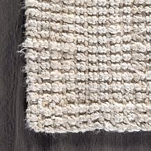 nuLOOM Ashli Solid Farmhouse Jute 4' x 6' Area Rug