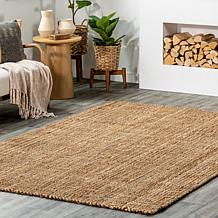 nuLOOM Ashli Solid Farmhouse Jute 5' x 8' Area Rug