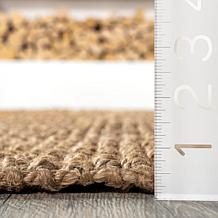 nuLOOM Ashli Solid Farmhouse Jute 5' x 8' Area Rug