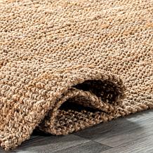 nuLOOM Ashli Solid Farmhouse Jute 7' 6" x 9' 6" Area Rug