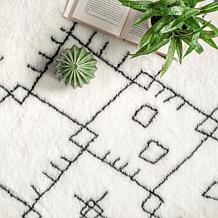 nuLOOM Bev Moroccan Machine Washable Shag 5' x 8' Area Rug