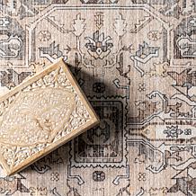 nuLOOM Brielle Machine Washable Vintage Medallion 8' x 10' Area Rug 