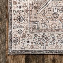 nuLOOM Brielle Machine Washable Vintage Medallion 8' x 10' Area Rug 