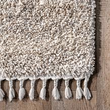 nuLOOM Brooke 3' x 5' Shag Tasseled Area Rug