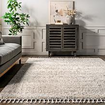 nuLOOM Brooke 6' 7" x 9' Shag Tasseled Area Rug