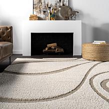 nuLOOM Carolyn Modern Shag Area Rug - 5' 3" x 7' 6" Cream