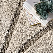nuLOOM Carolyn Modern Shag Area Rug - 6' 7" x 9' Cream