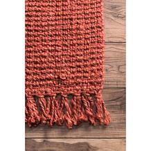 nuLOOM Daniela Farmhouse Chunky Jute Area Rug - 4' x 6' Brick