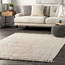 nuLOOM Daniela Farmhouse Chunky Jute Area Rug - 6' x 9' Off White