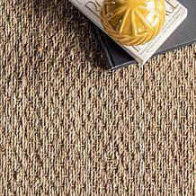nuLOOM Elijah Farmhouse Seagrass Area Rug 2' 6" x 6' Black