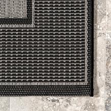 nuLOOM Gris 3' x 5' Contemporary Indoor/Outdoor Area Rug
