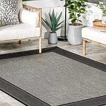 nuLOOM Gris 6' 3" x 9' 2" Contemporary Indoor/Outdoor Area Rug  