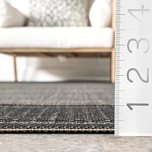 nuLOOM Gris 6' 3" x 9' 2" Contemporary Indoor/Outdoor Area Rug  