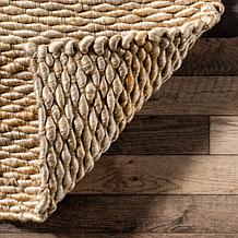 nuLOOM Hailey 4' x 6' Hand Woven Jute Area Rug