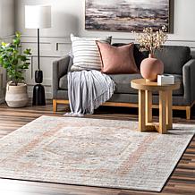 nuLOOM Jacquie Vintage Floral Area Rug - 5' x 7' 5" Silver