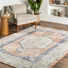 nuLOOM Jacquie Vintage Floral Area Rug - 6' 7" x 9' Peach