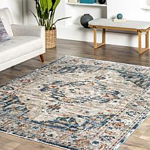 nuLOOM Josephine 4' x 6' Winged Cartouche Area Rug