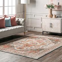 nuLOOM Justine Vintage Medallion 6' 7" x 9' Area Rug 