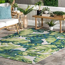 nuLOOM Lisa Floral Indoor/Outdoor 8' x 10' Area Rug 