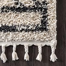 nuLOOM Mackie Moroccan Tasseled Shag 4' x 6' Area Rug