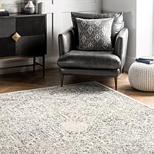nuLOOM Minta Vintage Transitional Area Rug - 4' x 6' Grey