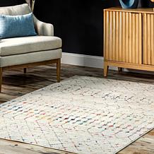 nuLOOM Moroccan Blythe Area Rug - 4' x 6' Light Multi