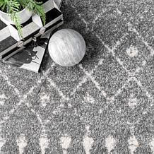 nuLOOM Moroccan Blythe Area Rug - 6' 7" x 9' Dark Gray