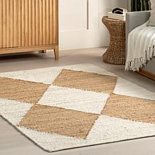 nuLOOM Pandora 3' x 5' Diamond Jute Area Rug