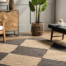 nuLOOM Pandora 4' x 6' Diamond Jute Area Rug 