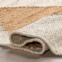 nuLOOM Pandora 4' x 6' Diamond Jute Area Rug