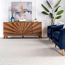 nuLOOM Penelope Braided Wool Area Rug 3' x 5' Off White