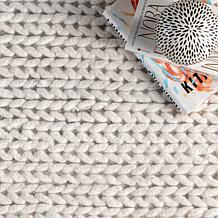 nuLOOM Penelope Braided Wool Area Rug 5' x 8' Off White