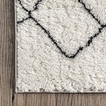 nuLOOM Rae Abstract Stripes Machine Washable Shag 5' x 8' Area Rug