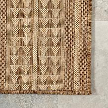 nuLOOM Ranya Tribal Indoor/Outdoor Area Rug 2' x 8' Light Brown
