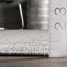 nuLOOM Ranya Tribal Indoor/Outdoor Area Rug 3' 6" x 5' Light Gray