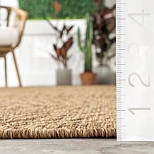 nuLOOM Ranya Tribal Indoor/Outdoor Area Rug 4' x 6' Light Brown