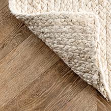 nuLOOM Rigo Hand Woven Farmhouse Jute Area Rug - 3'x5' Off White