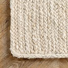 nuLOOM Rigo Hand Woven Farmhouse Jute Area Rug - 6' x 9' Off White