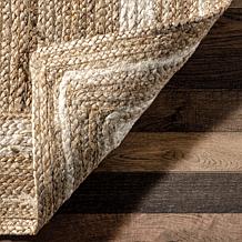 nuLOOM Rikki 5' x 8' Coastal Braided Jute Area Rug